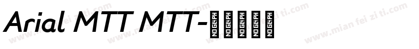 Arial MTT MTT字体转换